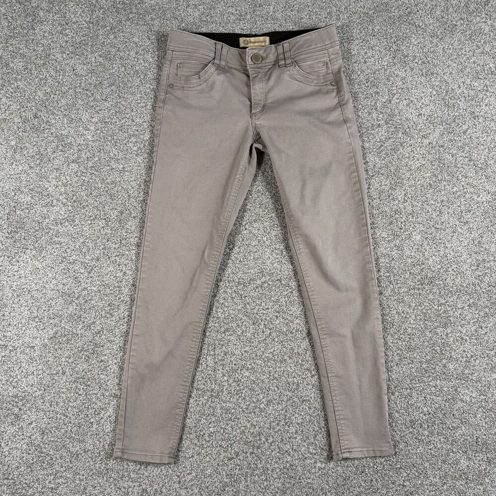 Democracy "Ab" Technology Crop Ankle Skinny Jeans Womens Gray Stretch Size 2